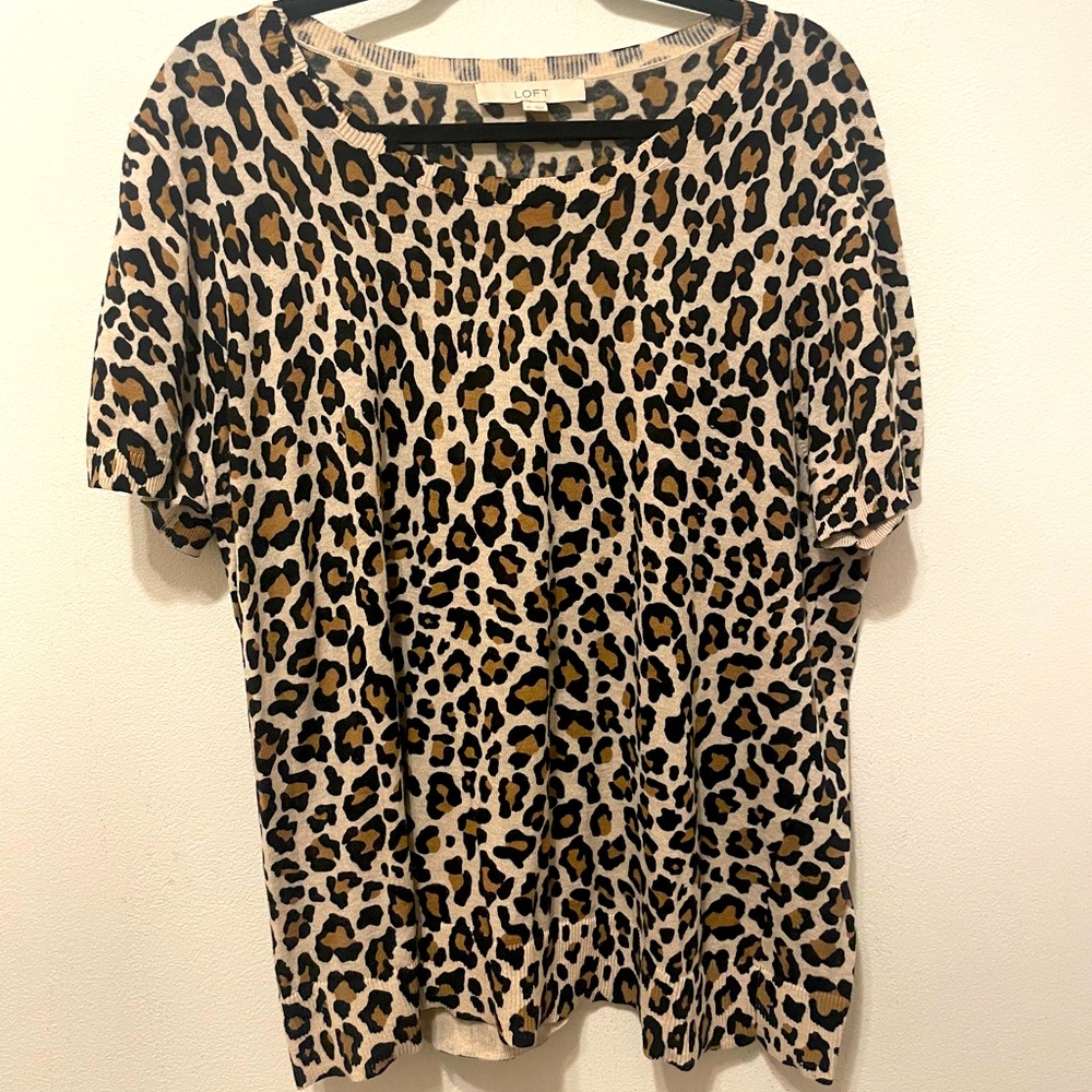 Loft Short Sleeve Sweater XL